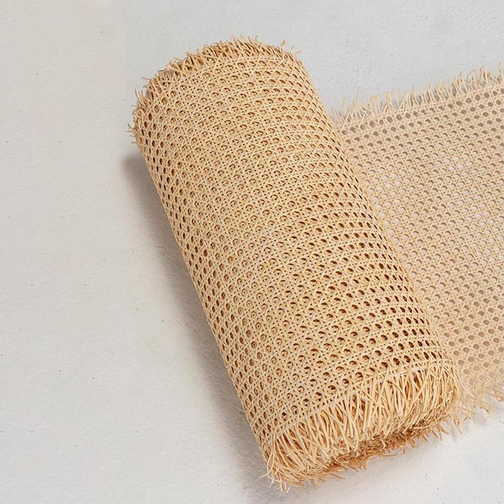 Natural Rattan Cane Pole Wrap Webbing Roll, 14"/16"/18"/20"/24"/36"/40" Width Pre Woven Open Weave Rattan Material, Caning Material Fabric for Furniture, Chair, Cabinet, Ceiling, DIY Projects ( Size :