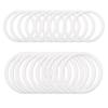 UtySty 20 Pack Dream Catcher Rings DIY Round Plastic Hoops Wrapping Ring for Dream Catchers Craft Making Parts Floral Macrame Charms Christmas Wedding Crochet Hanging Circle White 8.5cm+10cm view 1