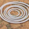 UtySty 20 Pack Dream Catcher Rings DIY Round Plastic Hoops Wrapping Ring for Dream Catchers Craft Making Parts Floral Macrame Charms Christmas Wedding Crochet Hanging Circle White 8.5cm+10cm view 3