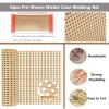 Natural Rattan Cane Webbing Roll for Caning Projects, 14"/16"/18"/20"/24"/36"/40" Width Pre Woven Open Weave Rattan Material, Pole Wrap Rattan Fabric for Furniture, Chair, Cabinet, Ceiling, Basket ( S view 2