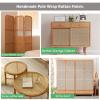 Natural Rattan Cane Webbing Roll for Caning Projects, 14"/16"/18"/20"/24"/36"/40" Width Pre Woven Open Weave Rattan Material, Pole Wrap Rattan Fabric for Furniture, Chair, Cabinet, Ceiling, Basket ( S view 4