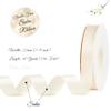 MAYREEL 7/8 Inch Ivory Satin Ribbon Light Cream Double Faced for Gift Wrapping Crafts Wedding Hair Bows Bridal Bouquets Invitation Bands 50 Yards view 2
