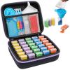 MoeeBtee Diamond Painting Storage Containers, 30 Slots Diamond Painting Accessories and Tools, Diamond Painting Organizer, Diamond Art Storage Case Jewelry Beads Storage Case - Purple view 1