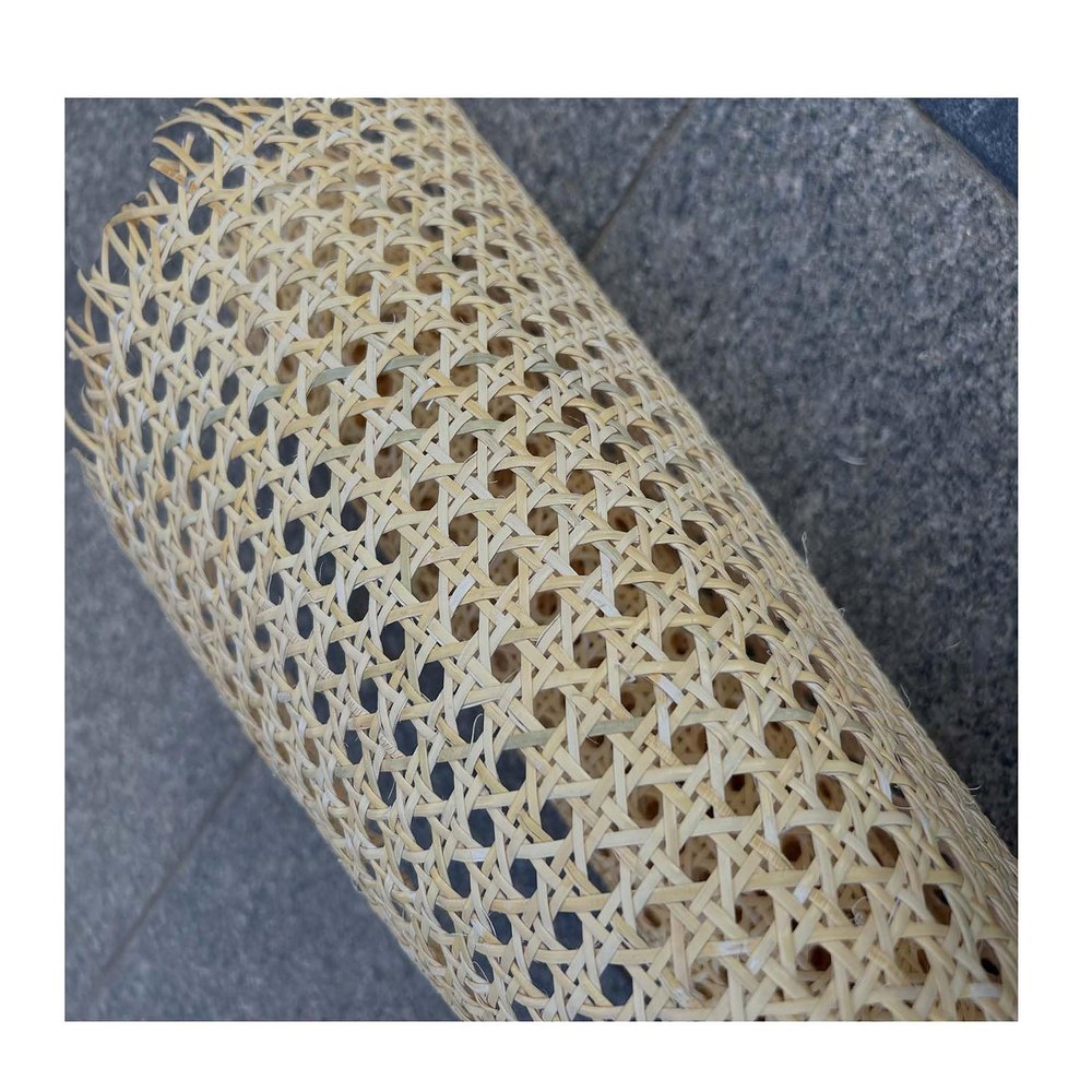 Tophacker Natural Rattan Cane Webbing Roll, Cane Webbing Sheet, Woven Cane Material Roll Sheet, Chair Cane Supplies, for Caning Projects Dresser Cabinet 18 24 28 32 in (Size : 45cmx100cm(18inx40in))