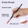 Falling in Art Professional Paint Brush Set, 4Pcs Round Pointed Paintbrush Set, Wooden Handle Nylon Hair Artist Brushes for Watercolor Painting and Fine Art(#2#4#6#8) view 2