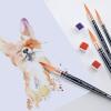 Falling in Art Professional Paint Brush Set, 4Pcs Round Pointed Paintbrush Set, Wooden Handle Nylon Hair Artist Brushes for Watercolor Painting and Fine Art(#2#4#6#8) view 4