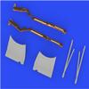 Eduard Sprue Brothers 1:48 Brassin - FM-2 Wildcat Undercarriage Legs [Bronze] (EDU kit), EDU648886 view 4