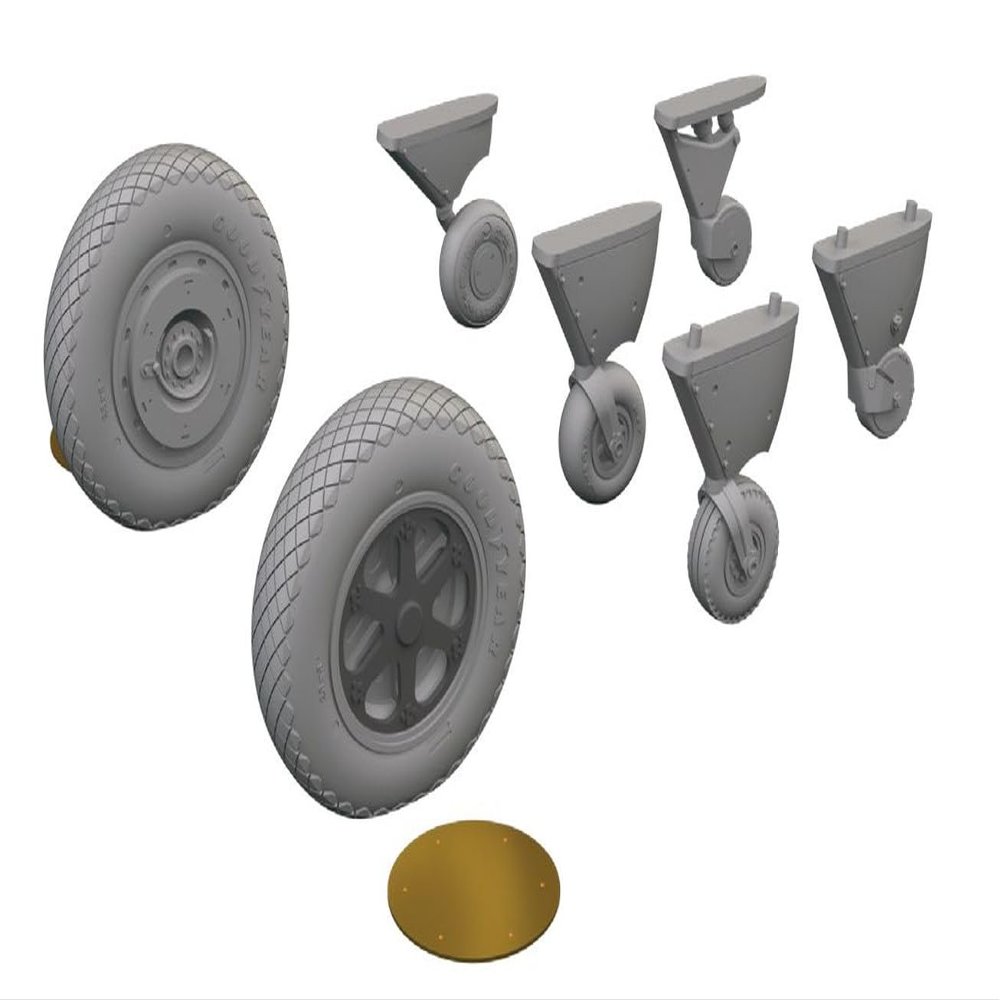 Eduard Sprue Brothers 1:48 Brassin - FM-2 Wildcat Wheels (EDU kit), EDU648887
