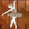 Ballerina Dancing Woman Metal Cutting Dies Die Cut Scrapbooking Decoration Craft view 1