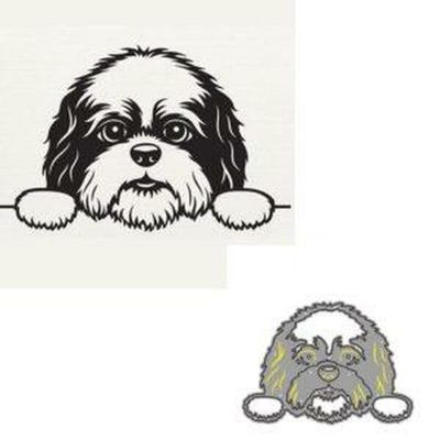 Shih Tzu Dog Metal Cutting Dies Cut Die Mold Decoration Scrapbook Card Craft