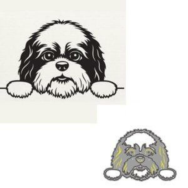 Shih Tzu Dog Metal Cutting Dies Cut Die Mold Decoration Scrapbook Card Craft