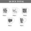 20 PCS Cute Mom Cup Silicone Focal Loose Beads Accessory for DIY Keychains Bracelet Necklace Pens Lanyard Making view 3