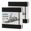 Vanrtto Hardcover Sketch Book, Square Mixed Media Sketchbook 8x8 in 2 Pack view 1