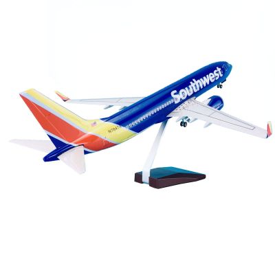AZIZAT Airplane Models Delta DHL A380 C919 Large 18.5In Aircraft Model Jet Airplane Die-Cast Model Plane Resin for Collection Gift,American Southwest