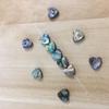 20PCS Heart Beads Abalone Shell Beads Natural Abalone Flat Loose Beads Jewelry Making Beads, 10mm view 4