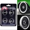 Custom Smoothie Wheel and Tire Set of 4 Pieces for 1/18 Scale Models by Acme A1806305W view 1