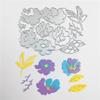 XMZZMX Shadow Peony Flower Metal Cutting Dies for Card Making, Paper Embossing Die-Cuts Kit Storage Pockets Supplies, Scrapbooking Stencils view 3