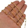 GIOTEL Beading 1 Meter Stainless Steel Bead Links Rhombus Chains Findings Suitable for DIY Necklaces Bracelet Jewelry Making Accessories Supplies Jewelry Production Chain (Color : Steel Color) view 3