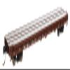 Walthers Mainline 910-5393 HO Scale 60' Pullman-Standard Flatcar - Ready to Run - BNSF #584971 view 1