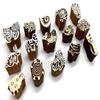 CraftsofIndia Animals and Birds Wooden Blocks for Stamping, Block Printing on Textiles, Pottery Crafts,Henna, Wall Painting (Set of 15) view 2
