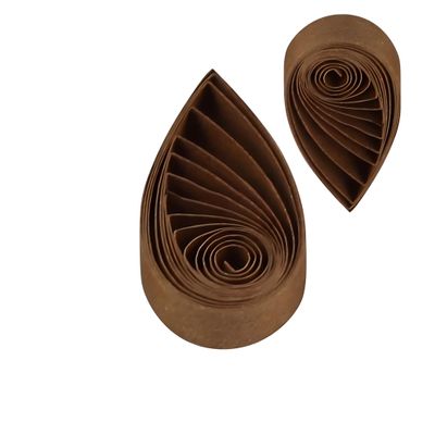 Brown Toned Quilling Paper Strips 5mm in Shades of Chocolate-120pc/set 21inch Length-Quilling Strip Set Pastel-Colored (Brown)