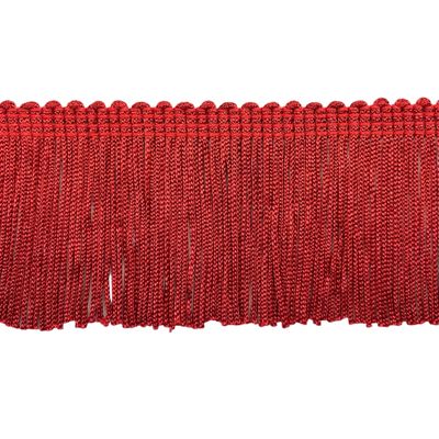 Trims By The Yard 2" Stretch Chainette Fringe Trim, Decorative Polyester Fringe Trim, Versatile Fringes for Costumes, Home Decor, and Party Decorations, 5 Yards, Red