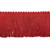 Trims By The Yard 2" Stretch Chainette Fringe Trim, Decorative Polyester Fringe Trim, Versatile Fringes for Costumes, Home Decor, and Party Decorations, 5 Yards, Red view 1