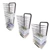 JIAHESHYP Mobile Art Drying Rack for Art Studios & Classrooms, Metal Artwork Storage Display Rack Art Organizer for Paintings and Drawings, Power Coated Design, Black (Size : 20 Shelves) view 3