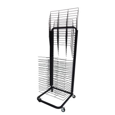 Mobile Art Drying Rack Heavy Duty Metal Paint Drying Shelf Artwork Storage Display Rack, Painting Craft Canvas Stack Rack Art Organizer For Kids, Art Studio, Classroom, Craft Room ( Size : 30 Shelves