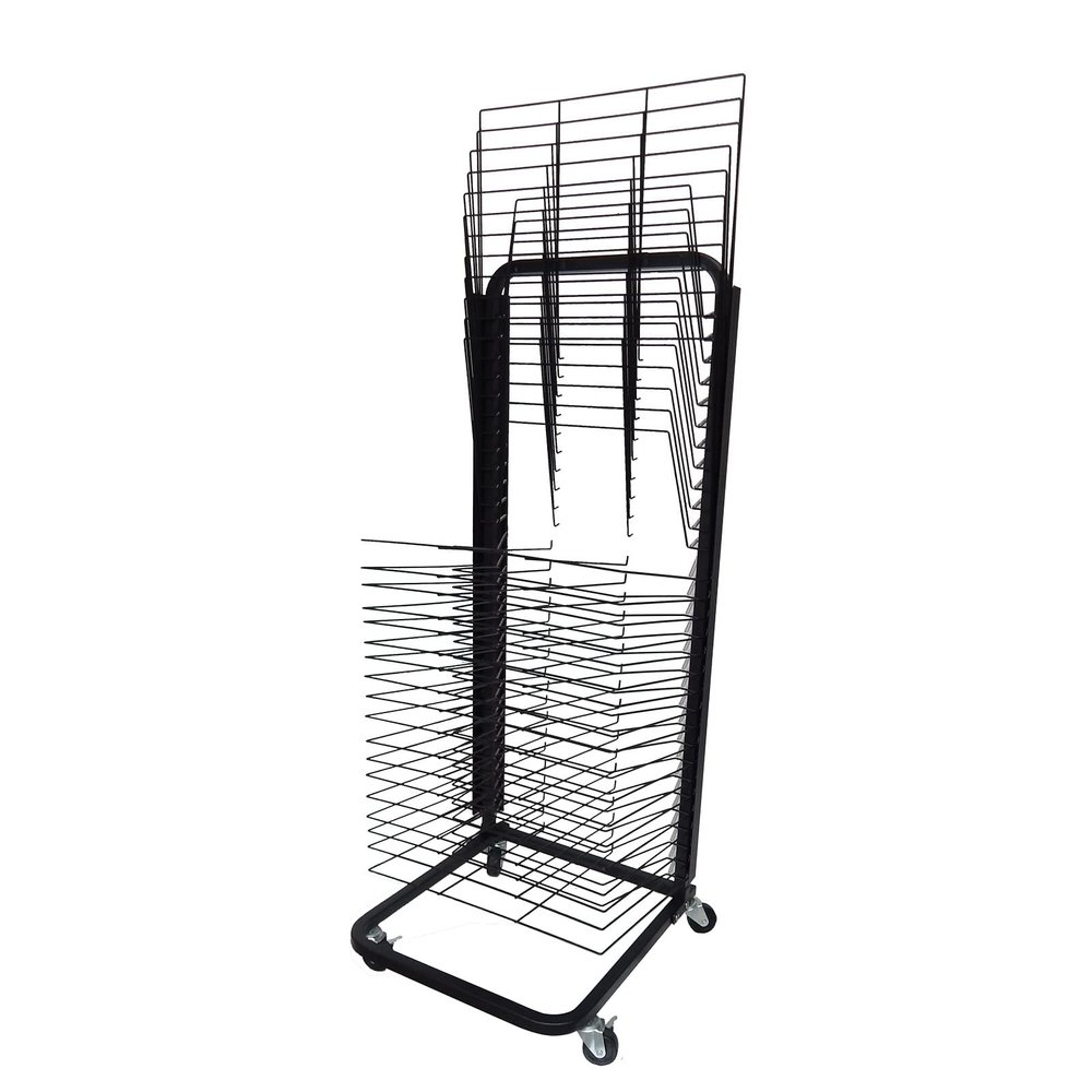Mobile Art Drying Rack Heavy Duty Metal Paint Drying Shelf Artwork Storage Display Rack, Painting Craft Canvas Stack Rack Art Organizer For Kids, Art Studio, Classroom, Craft Room ( Size : 30 Shelves