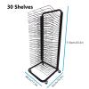 Mobile Art Drying Rack Heavy Duty Metal Paint Drying Shelf Artwork Storage Display Rack, Painting Craft Canvas Stack Rack Art Organizer For Kids, Art Studio, Classroom, Craft Room ( Size : 30 Shelves view 2