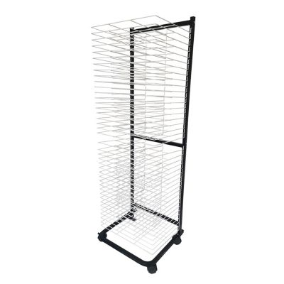 JIAHESHYP Mobile Art Drying Rack Art Work and Paint Storage Display Rack with Wheels for Classrooms, Schools and Art Clubs (Size : 40 Shelves)