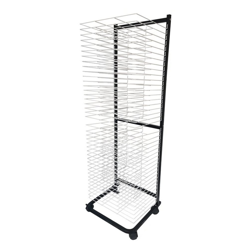 JIAHESHYP Mobile Art Drying Rack Art Work and Paint Storage Display Rack with Wheels for Classrooms, Schools and Art Clubs (Size : 40 Shelves)