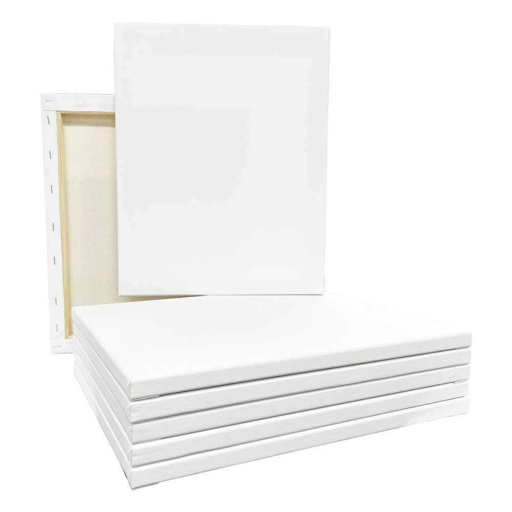 Artist's Loft 7 Count 11 x 14 Super Value Canvas Necessities - Acid Free Cotton Canvas for Paint, Acrylic, & Oils - 1 Pack