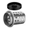 DZQ Perforated Casting Flask Vacuum Casting Stainless Steel Wall Flanged with Rubber Sprue Base(4" x 6") view 4