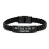 Brilliant Painting Gifts, Don't Talk to Me. I'm Painting, Birthday Braided Leather Bracelet for Painting from Friends, Paintbrush, Canvas, Easel, Palette, Oil Paint, Watercolor, Acrylic Paint view 1