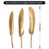 FeelfunFeather 120pcs Gold Goose Cochettes Feather Natural Bulk 4-6 inch 10-15cm for Wedding Party Christmas Decorations DIY Crafts Goose Cochettes Feather view 2
