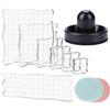 BAOFALI 12Pcs/Set 7 Acrylic Blocks Clear Stamp Block with Grid with 1 Pressing Stamping Tool 4 Stamp Scrubber Set Stamping Tools for Scrapbooking Crafts Card Making, Assorted Sizes Tool Set view 1