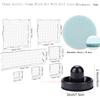 BAOFALI 12Pcs/Set 7 Acrylic Blocks Clear Stamp Block with Grid with 1 Pressing Stamping Tool 4 Stamp Scrubber Set Stamping Tools for Scrapbooking Crafts Card Making, Assorted Sizes Tool Set view 2