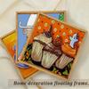 HUACANVAS 3 Pack Canvas Floater Frames for Painting Art with 0.6"~0.9" Depth,Canvas Frames for Prints,Floating Frame for Home Decore (8"x10", Walnut Brown) view 3