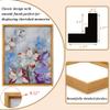 HUACANVAS 3 Pack Canvas Floater Frames for Painting Art with 0.6"~0.9" Depth,Canvas Frames for Prints,Floating Frame for Home Decore (8"x10", Walnut Brown) view 4