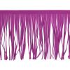uxcell 2 Yards 6 Inch PU Leather Suede Fringe Trim Double Side Leather Sewing Tassel Fringe for DIY Sewing Dress Crafts Skirt Decoration, Purple view 1