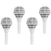 Housoutil 8pcs Bridal Bouquet Holders Lace Skirt for Wedding Flower Arrangements Floral Handles for Crafts and Home Decor for Fresh and Artificial Flowers view 1