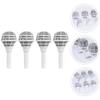 Housoutil 8pcs Bridal Bouquet Holders Lace Skirt for Wedding Flower Arrangements Floral Handles for Crafts and Home Decor for Fresh and Artificial Flowers view 3