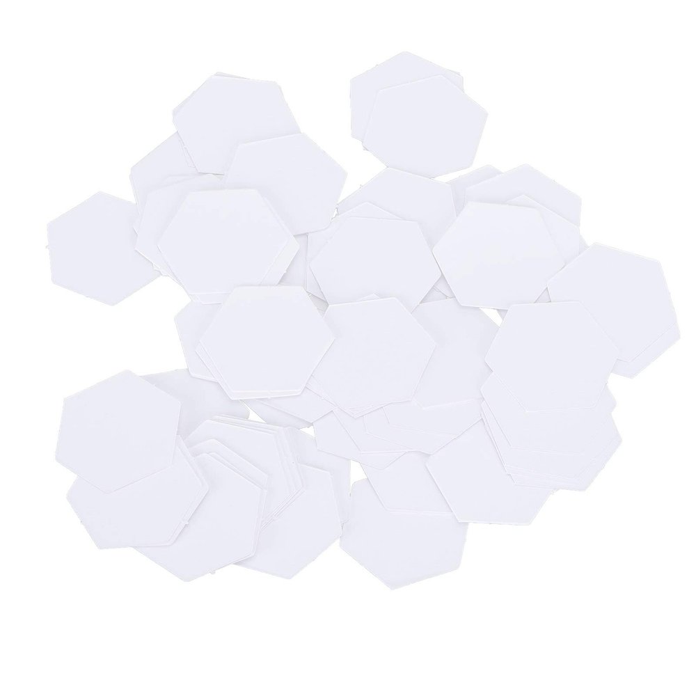 Hex Patchwork Templates,100Pcs Hexagonal Paper Piecing Template DIY Patchwork Modelboard Quilting Templates Sewing Craft DIY Stitching Tool(16mm Hexagonal)