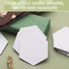Hex Patchwork Templates,100Pcs Hexagonal Paper Piecing Template DIY Patchwork Modelboard Quilting Templates Sewing Craft DIY Stitching Tool(16mm Hexagonal) view 3