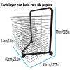 JIAHESHYP Art Drying Rack Mobile Cart for Painting Craft Artwork Canvas Storage, Stackable Metal Art Rack Power Coated for Classroom, Art Club view 2