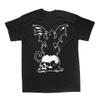 Cat Bat Skull Shirt - Occult Tarot Card Pentacle Star Gothic Memento Mori Skeleton Grunge Danse Macabre (as1, Alpha, s, Regular, Regular) view 1