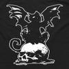 Cat Bat Skull Shirt - Occult Tarot Card Pentacle Star Gothic Memento Mori Skeleton Grunge Danse Macabre (as1, Alpha, s, Regular, Regular) view 2