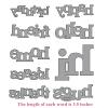 Briartw 9 Pieces Big Words Cutting Dies,Happy,Birthday,Hello,Friend,Home Metal Stencil for Cards Making,DIY Scrapbook,Handmade Invitation Card Postcard,Release Stress,Embossing Decoration Crafts Tool view 2